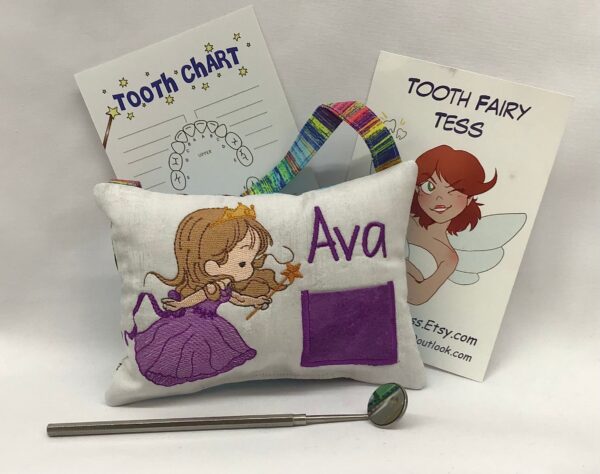 Magical Fairy Tooth Pillow by Tooth Fairy Tess - Personalized