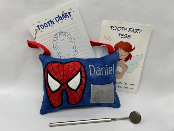 Spidy Tooth Fairy Pillow by Tooth Fairy Tess - Personalized