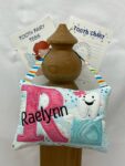 Name & Initial Tooth Fairy Pillow by Tooth Fairy Tess- Personalized