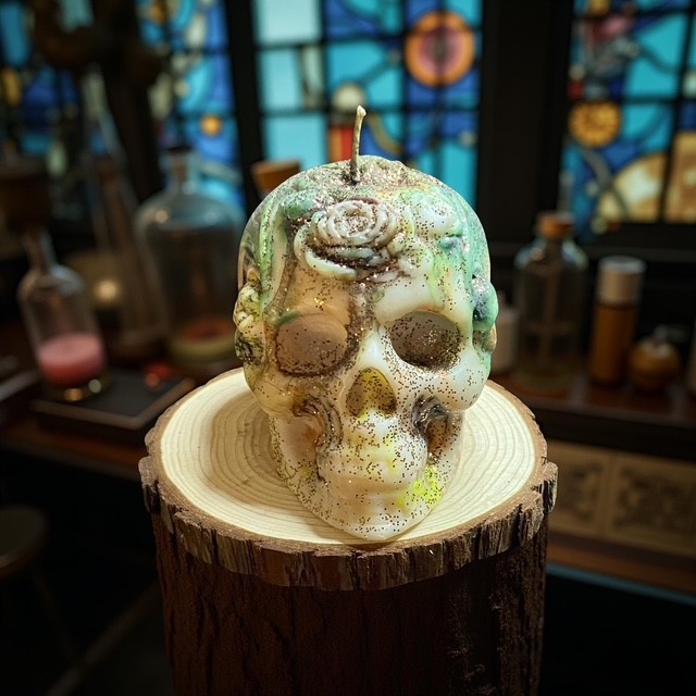 Halloween candle ¨Mystic Bone¨ / Bougie d'Halloween, 165 g.