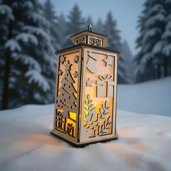 HAndmade Wooden Christmas Lanterns