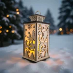 HAndmade Wooden Christmas Lanterns