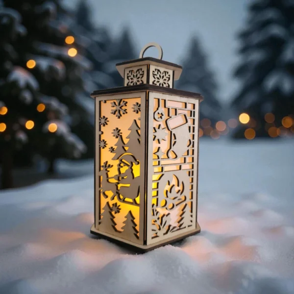 HAndmade Wooden Christmas Lanterns