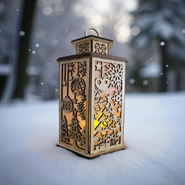 HAndmade Wooden Christmas Lanterns