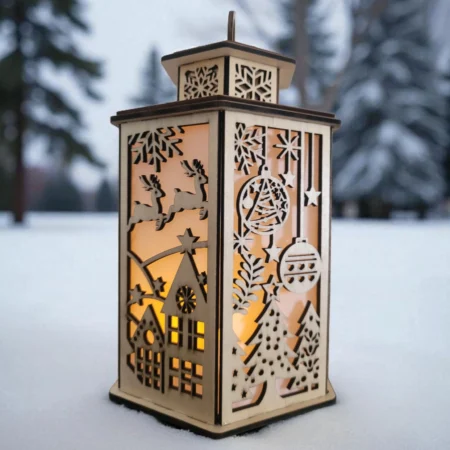 HAndmade Wooden Christmas Lanterns