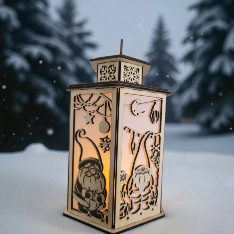 Handmade Wooden Christmas Lantern