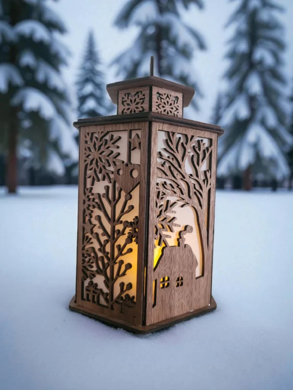 Handmade Wooden Christmas Lantern