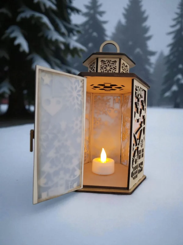 HAndmade Wooden Christmas Lanterns