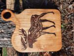 'He Who Stands Tall on the Land' wooden cutting board/charcuterie board