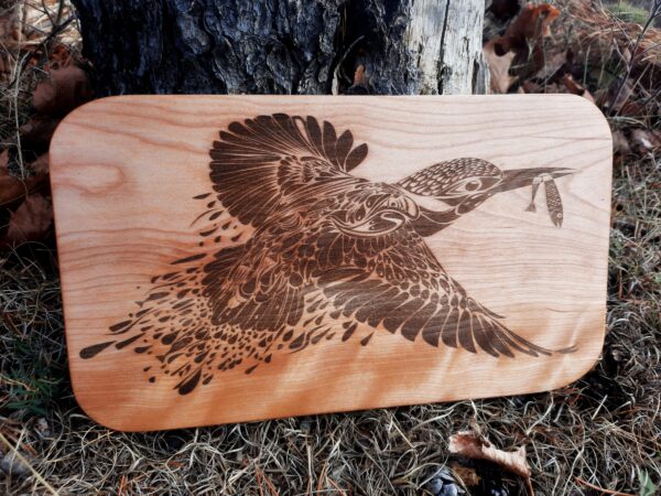 'The Fisher King' wooden cutting board/charcuterie board