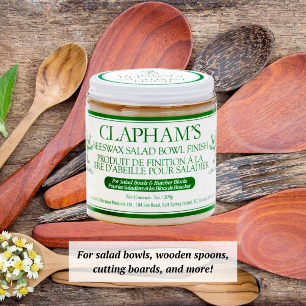 Clapham's Food-Safe Beeswax Salad Bowl Finish