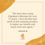 Clapham's Food-Safe Beeswax Salad Bowl Finish