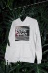 Cubism Pattern White Hoodie