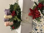 Advent Candle Set with Wreath (by Scents in Fields)