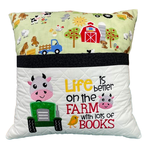Book Pocket Pillow Slip Cover