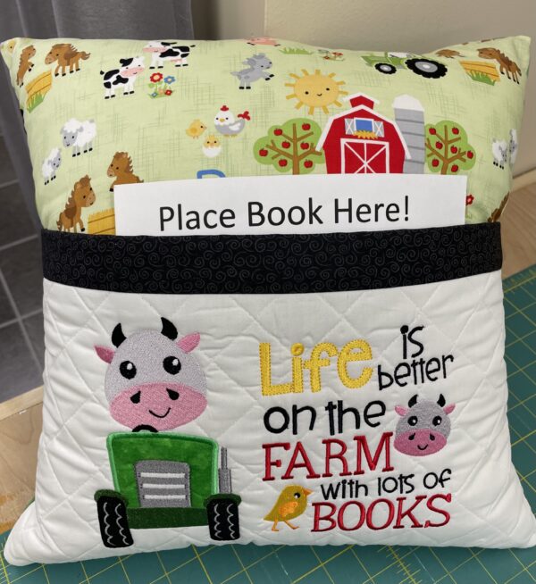 Book Pocket Pillow Slip Cover