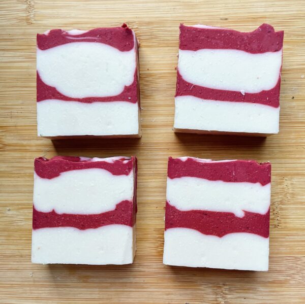 Candy Cane Soap Bar