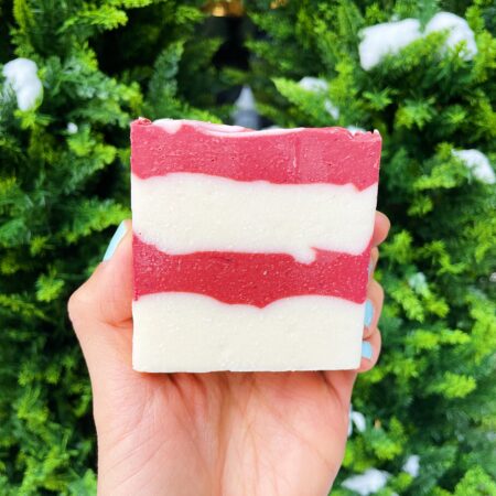 Candy Cane Soap Bar
