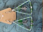 Beaded earrings - Christmas tree