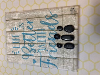 Life is Better with Friends wall hanging