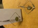 sea glass & bead earrings