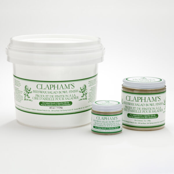 Clapham's Food-Safe Beeswax Salad Bowl Finish