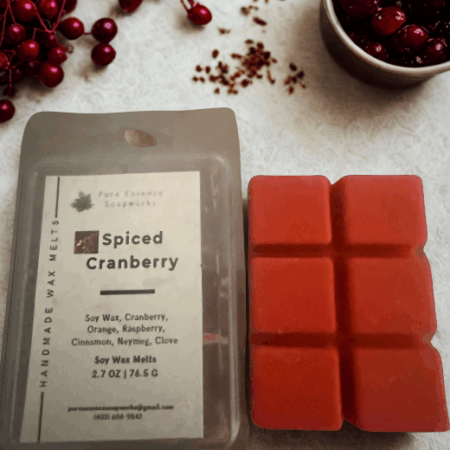 Made with 100% Organic Soy wax and Fragrance Oil