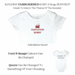 Train Baby Sweater, Handmade Knitted Baby Sweater, Personalized Baby Sweater