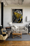 Cheetah in a Tree, Hand drawn Original Wall Art - Digital Download