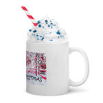 Merry Christmas White glossy mug from Dukiri Apparel