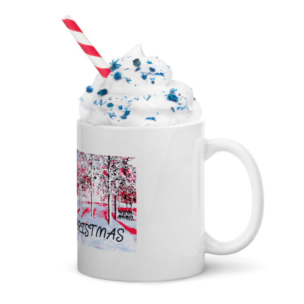 Merry Christmas White glossy mug from Dukiri Apparel