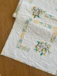 Floral Embroidered Table Topper