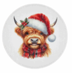 Highland Holiday Cheer – Glass Cutting Board