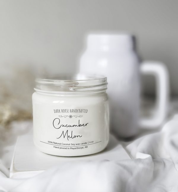 Cucumber Melon - Scented Coconut Soy wax Candle