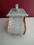 Handcrafted Polymer Clay 4" Unique Kaleidoscope Patterned Container
