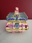Handcrafted Polymer Clay 3-1/2" Unique Patterned Container