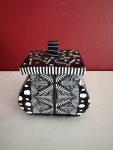 Handcrafted Polymer Clay 3-1/2" Unique Patterned Container