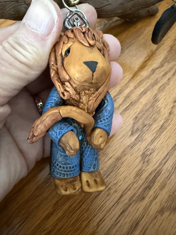 Polymer Clay Unique Cowardly Lion (Wizard of Oz) Wall Hanging Decor