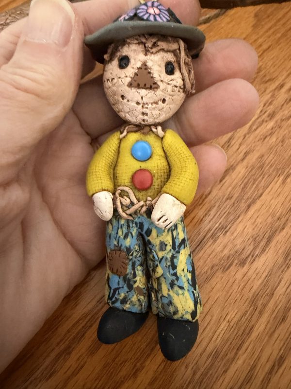 Polymer Clay Unique Scarecrow (Wizard of Oz) Wall Hanging Decor