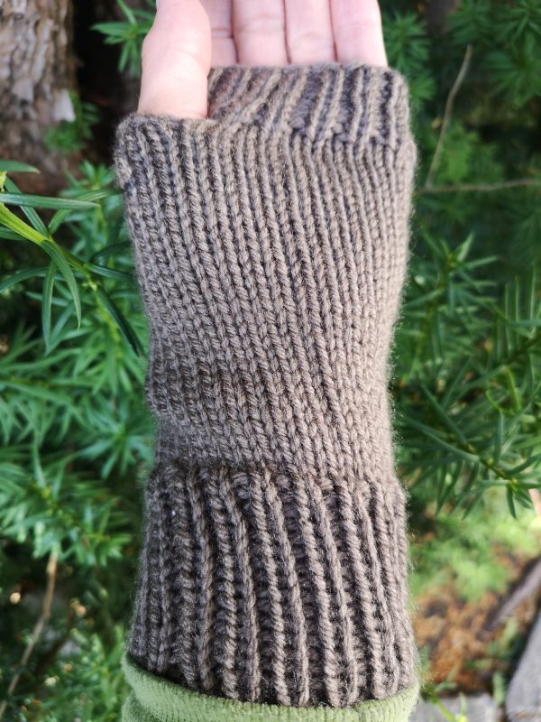 Owl Knit Fingerless Gloves Mittens Hooter | Night Bird