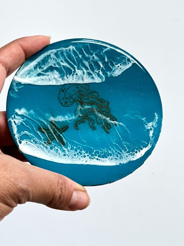 Ocean Inspired Coasters- Engraved Sea Creatures