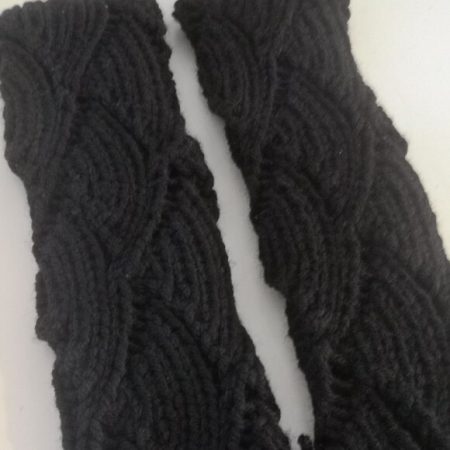 Black Knit Lace Armwarmer