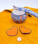 Orange Shirt Day Beaded Heart Pin: Indigenous Beadwork Brooch