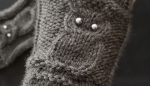 Owl Knit Fingerless Gloves Mittens ArmWarmer Hooter Night Bird