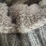 Grey Heather Knitted Lined Pompom Toque Beanie Winter Hat