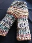 Chunky Knit Fingerless Gloves ArmWarmers Wool Blend