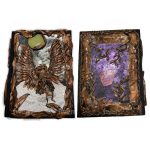 Owl Journal - One of a kind Journal - Handmade-fantasy journal-garden journal-mixed media journal- Polymer clay