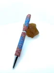 Art Deco Twist Pen in Chrome .Abstract designed Pen, Hand turned pen, Handmade