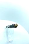 Art Deco Twist Pen in Antique Brass .Gnome and mushroom designed Pen, Hand turned pen, Handmade