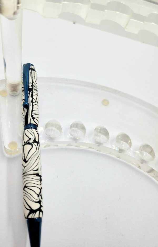 Art Deco Twist Pen .Abstract designed Pen, Hand turned pen, Handmade
